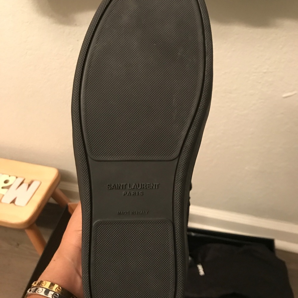 BNIB men’s size 9.5 US YSL blue high top shoes - Picture 5 of 6